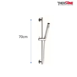 Barre de douche THEWA AGH, chromé