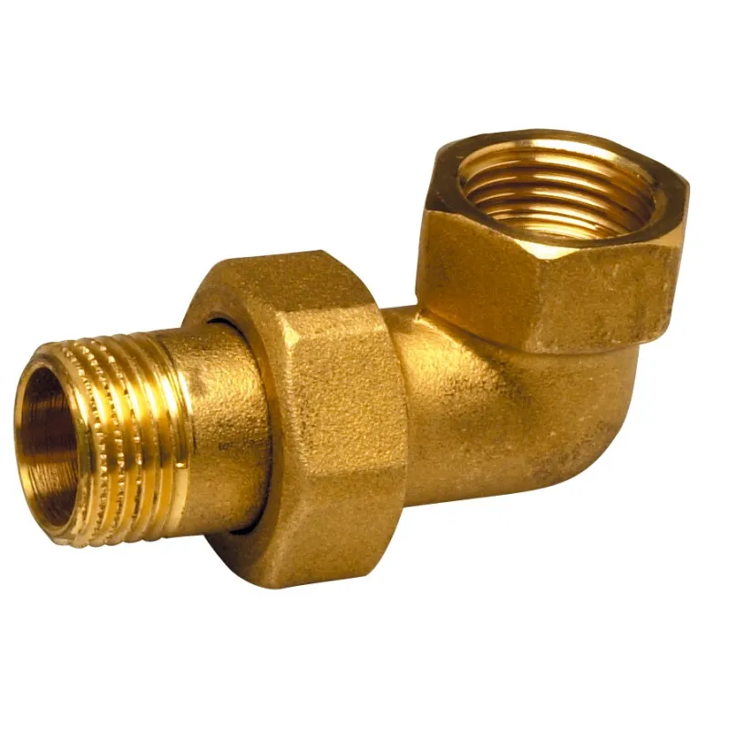 Raccord coude union à visser étanchéité sphéro-conique