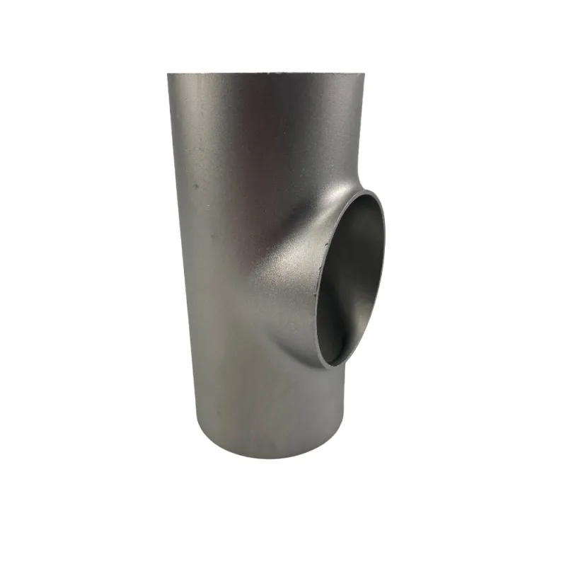 Té égal inox 304L ISO roulé soudé sans manchette épaisseur 2mm