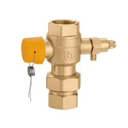 Raccord rapide 3/4" pour vase d'expansion solaire avec vanne à sphère