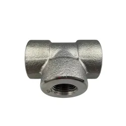 Té égal NPT inox 316L série 3000 Femelle