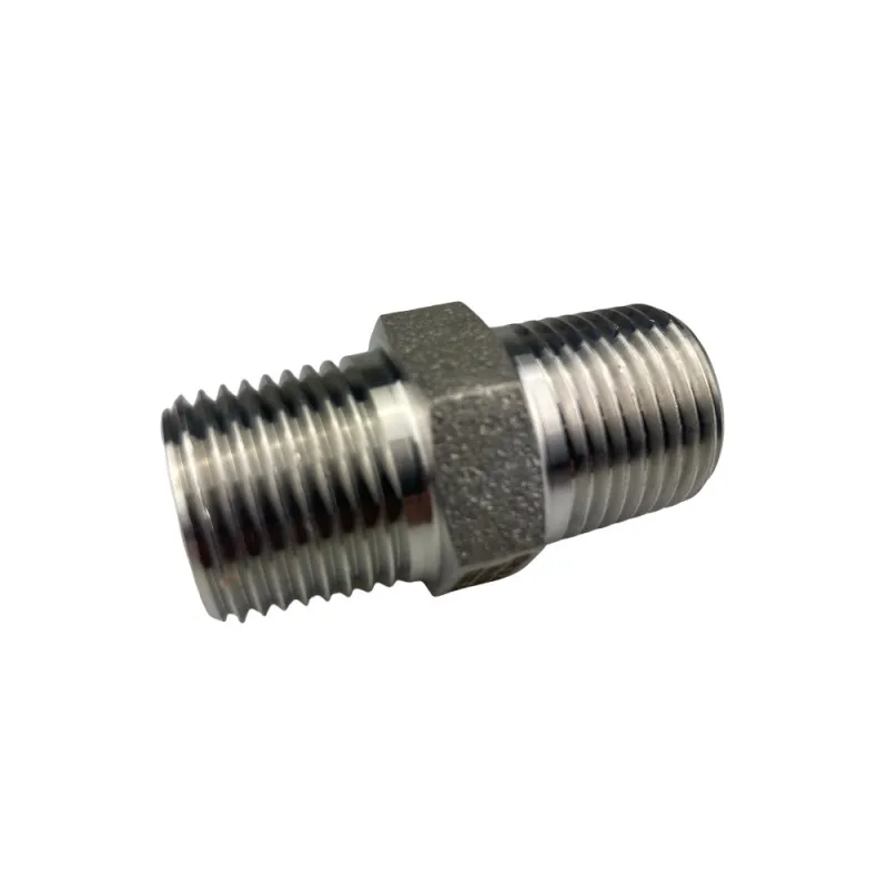 Mamelon Mâle hexagonal NPT inox 316L série 3000