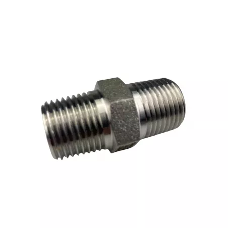 Mamelon Mâle hexagonal NPT inox 316L série 3000