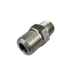 Mamelon Mâle hexagonal NPT inox 316L série 3000