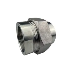 Raccord union portée plate joint PTFE PN40 usiné inox 316L à souder BW x femelle BSP