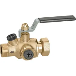 Ballstop vanne à sphère avec clapet anti retour extractible Mâle Femelle