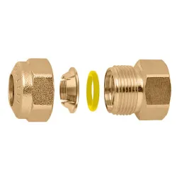 Raccord mécanique femelle série 900 pour tube cuivre, laiton, acier doux et inox