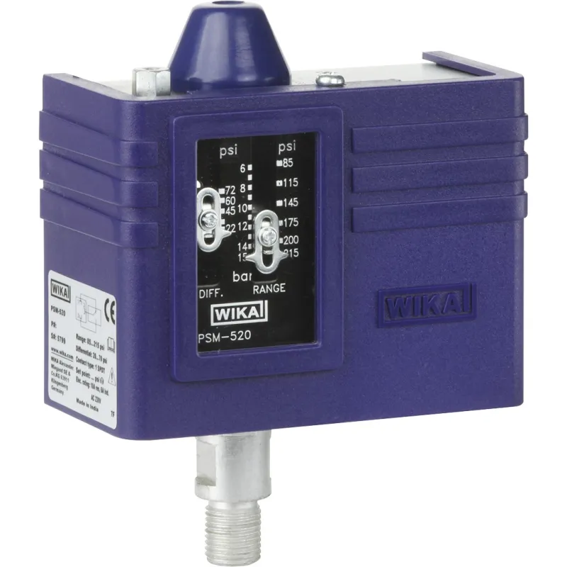 Pressostat à contact inverseur