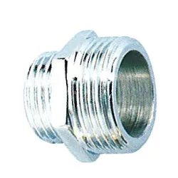 Raccord Mamelon réduit 245 GCH laiton chromé à visser