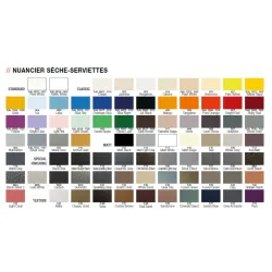 Nuancier Sèche serviette mixte HITA hydraulique avec kit éléctrique