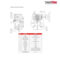 Nomenclature réducteurs DN40-450 Robinet papillon 1133 manchette EPDM vulcanisé corps fonte papillon inox oreilles taraudées