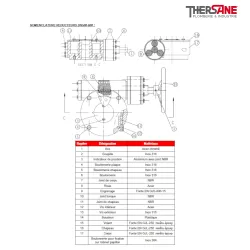 Nomenclature réducteurs DN500-600 Robinet papillon 1133 manchette EPDM vulcanisé corps fonte papillon inox oreilles taraudées