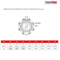 Dimensions raccordement PN16 Robinet papillon 1133 manchette EPDM vulcanisé corps fonte papillon inox oreilles taraudées