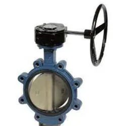 Robinet papillon 1135 réducteur monté à manchette EPDM vulcanisé corps fonte papillon fonte