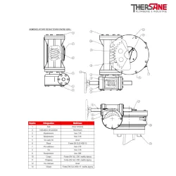 Vanne à papillon avec réducteur monté corps fonte GL avec papillon fonte et manchette EPDM