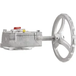 1191 Réducteur manuel pour vanne à papillon triple excentration corps acier papillon inox oreilles taraudées