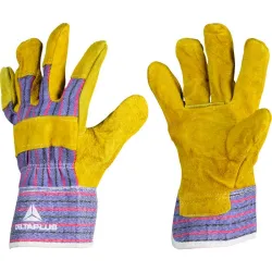Gants DOCKERS 204 croûte de vachette / coton 