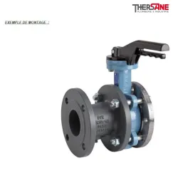 Exemple de montage Manchettes d'écartement fonte DIN 3202 F4