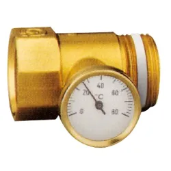 Porte-thermomètre pour entrée de collecteurs C+ laiton