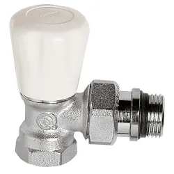 Robinet manuel corps équerre laiton chromé gamme C