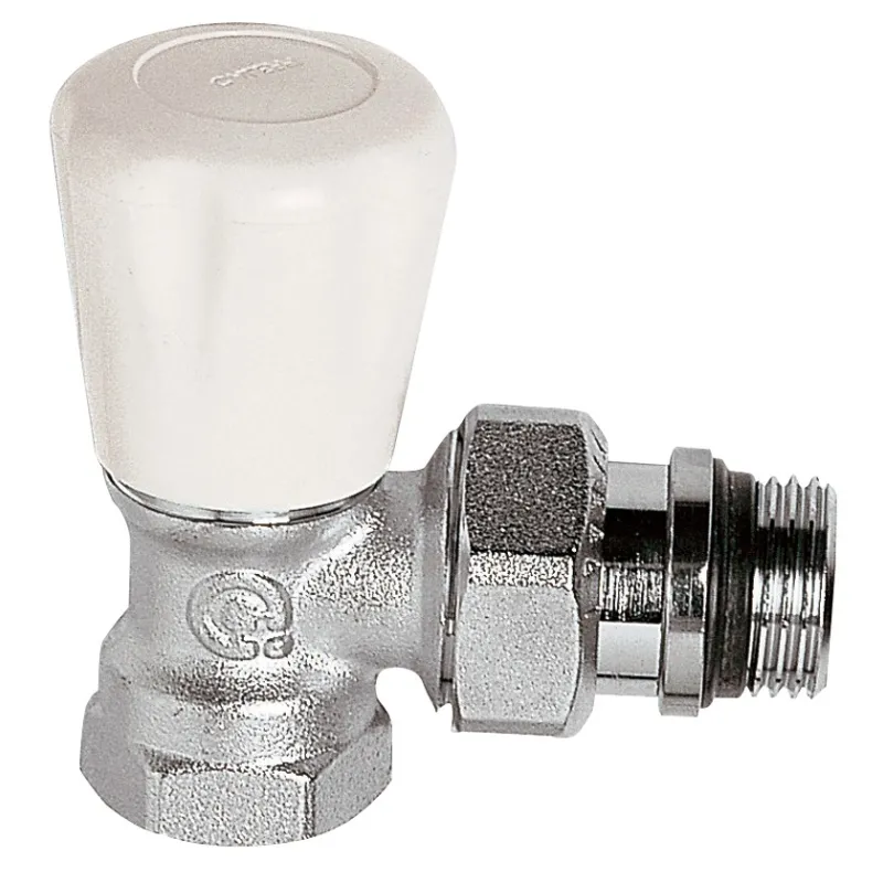 Robinet manuel corps équerre laiton chromé gamme C