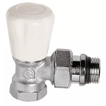 Robinet manuel corps équerre laiton chromé gamme C