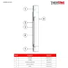 NOMENCLATURE Manchon compensateur métallique à soufflet inox 1551