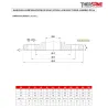DIMENSIONS BRIDES Compensateur de dilatation métallique à soufflet inox 321 à brides PN16