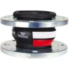 Compensateur de dilatation industriel TEGUFLEX® entraxe 130mm EPDM ACS à brides ROUGE-BLANC