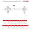 DIMENSIONS  Kit limiteur d'écartement pour modèle 1501 et 1503 acier à brides EN1092-1 PN10