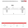 DIMENSIONS Kit limiteur d'écartement pour modèle 1502 acier à brides EN1092-1 PN16