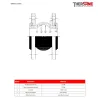 NOMENCLATURE  Compensateur de dilatation EPDM à brides tournantes PN16