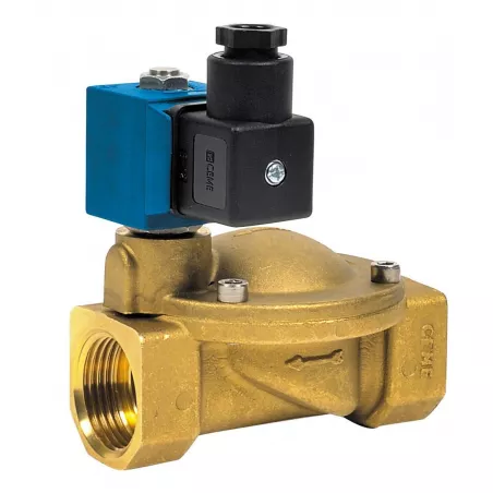 ESM 86 W - Electrovanne laiton à membrane assistée NF ACS