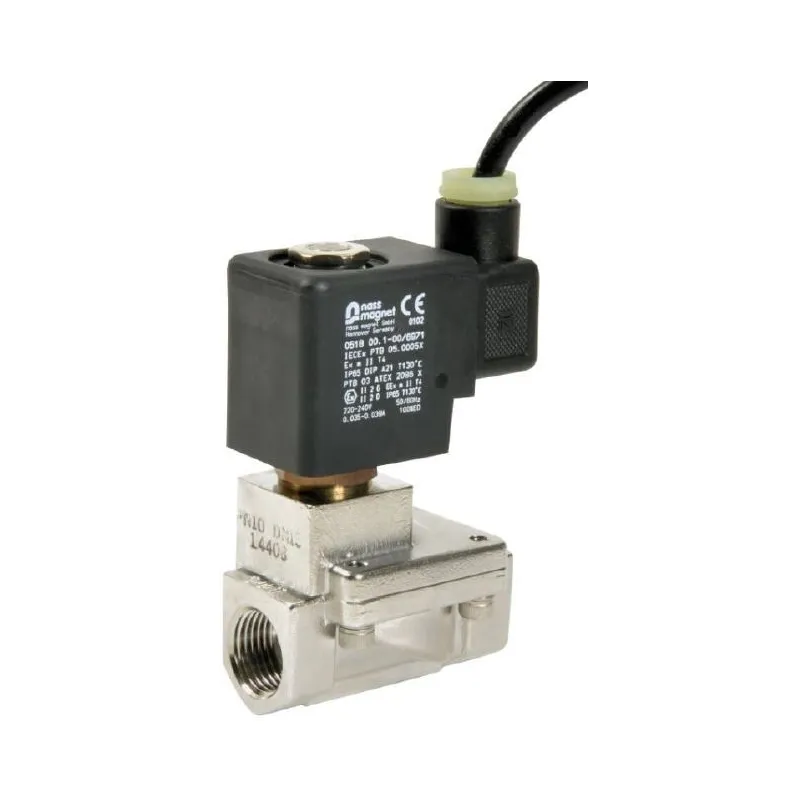 SPU 225-X - Électrovanne inox à membrane assistée NF ATEX