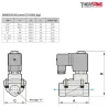 Dimensions et poids SPU 225-X - Électrovanne inox à membrane assistée NF ATEX