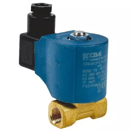 EST 93 - Électrovanne laiton FIOUL à commande directe NF