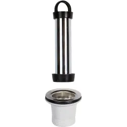 Bonde surverse laiton chromé Lg400mm 1"1/2