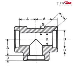 Plan Té Série 3000 A105N SW (socket welding)
