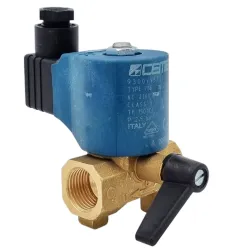 ECM 93 - Electrovanne laiton à commande manuelle 1/2'' NF