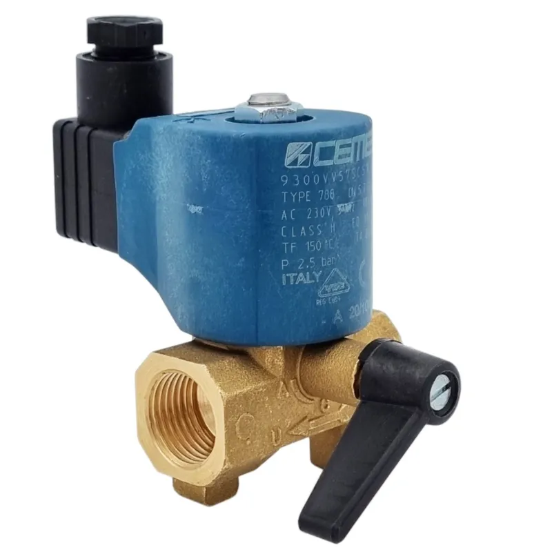 ECM 93 - Electrovanne laiton à commande manuelle 1/2'' NF