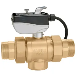 Vanne à Boisseau Sphérique Gaz 2 Voies Laiton - 1/2 Pouce, Pour Usage Domestique Ou Industriel