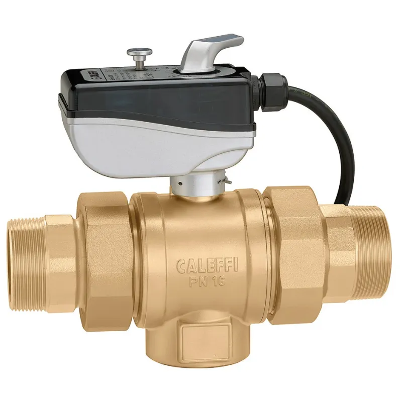 Vanne à sphère motorisée deux voies - Grands débits