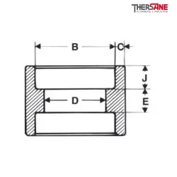 Plan Manchon Série 3000 A105N SW (socket welding)
