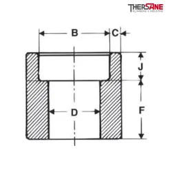 Plan Demi-manchon S3000 A105N SW (socket welding)