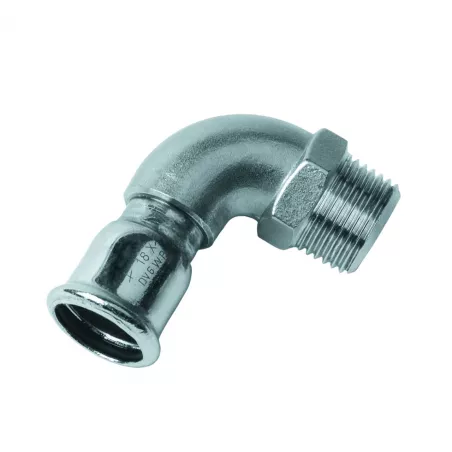 Coude mixte 90° inox 316L BSP Mâle / à sertir Femelle