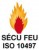 Normes et certifications : Sécurité feu ISO 10497